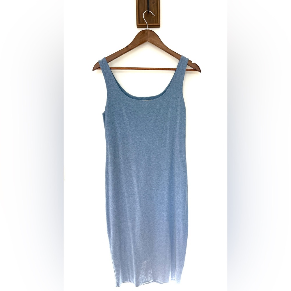 Peruvian Connection S Blue Double Layer Bodycon T… - image 2
